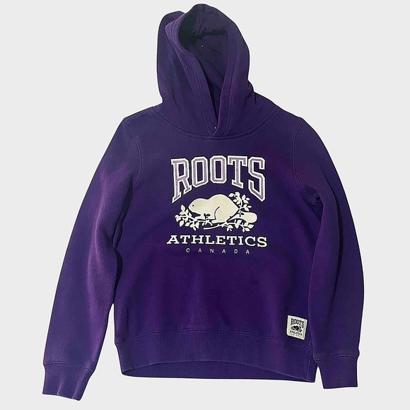 Roots Other - Roots Athletics Canada Purple Hoodie Youth XXL Fits Women’s XS–S NWOT P2P 20-23